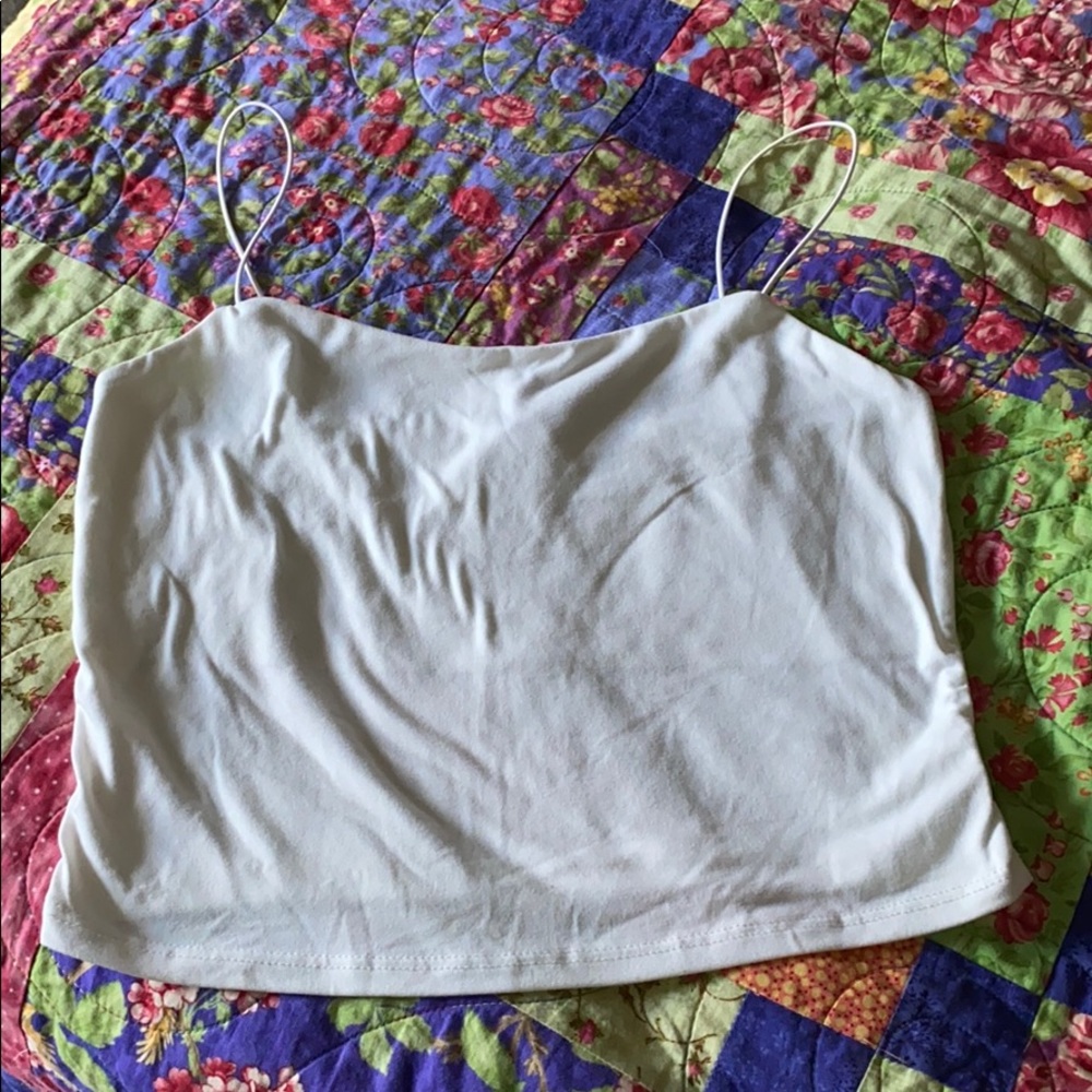 gaze s white cami crop